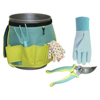 Bucket Organizer, Jersey Canvas Gloves and Garden Pruner