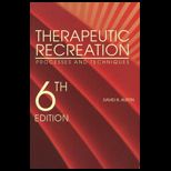 Therapeutic Recreation  Processes and Techniques