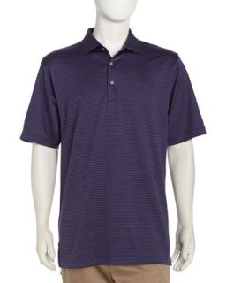 Donigan Dotted Golf Shirt, Patriot Navy