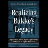 Realizing Bakkes Legacy