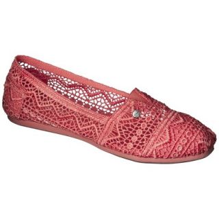 Womens Mad Love Lydia Crocheted Loafers   Coral 10