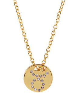 Astrology Shimmer Disc Necklace, Taurus