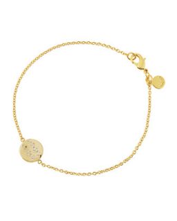 Astrology Shimmer Disc Bracelet, Aquarius