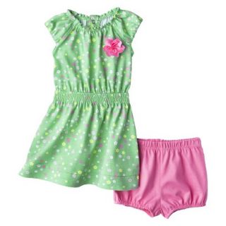 Just One YouMade by Carters Girls Dress and Panty Set   Teal/Pink 6 M