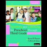 Speaking and Listening for Preschool Through Third Grade  3rd   With Dvd
