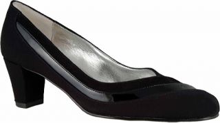 Womens Ros Hommerson Velvet   Black Micro/Patent/Suede Heels