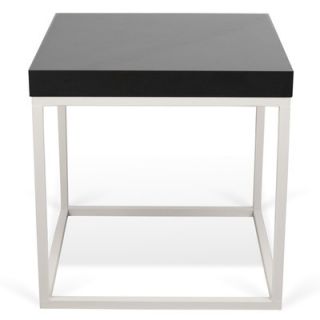 Tema Prairie End Table 9500.623 Finish Black Lacquered / White Lacquered