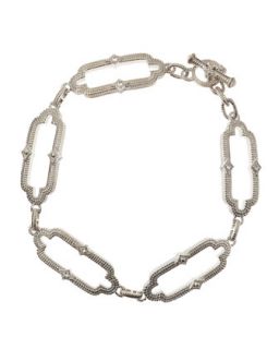 Chelsea White Sapphire Link Bracelet