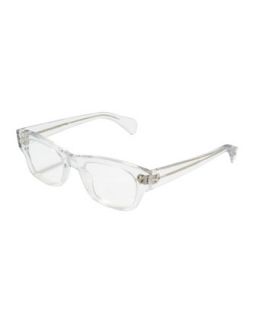 Bradford Clear Fashion Glasses, Crystal   Oliver Peoples