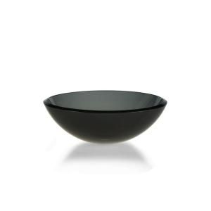Xylem Vessel Sink in Clear Glass Charcoal GV101CHA