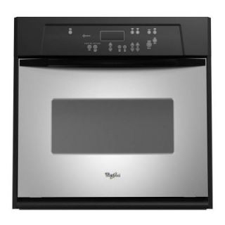 Whirlpool 24 in. Single Electric Wall Oven Self Cleaning in Stainless Steel RBS245PRS