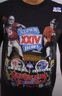 And Still x For All To Envy Vintage Super Bowl XXIV tshirt 49ers Broncos NWT