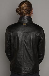 G Star The Dryden Leather Jacket in Black