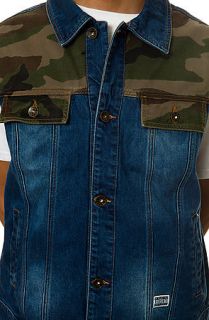 Rocksmith Vest Ninja Club in Woodland and Denim Blue