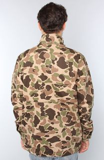 HUF The Waxed Highland Jacket in Duck Camo