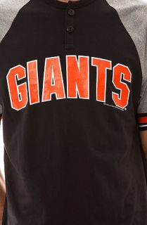 Mitchell & Ness Henley San Francisco Giants in Black
