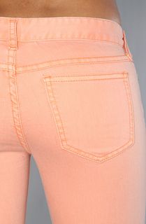 Free People The Cropped Colored Skinny Jean in Apricot
