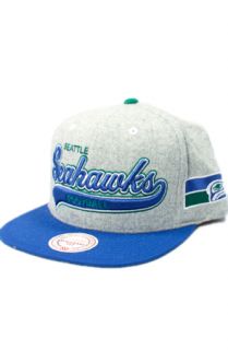 123STRAPBACKS Seattle Seahawks Tailsweeper Wool Strapback HatGrayBlue