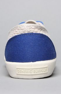 Generic Surplus The Ace Hotel x Steven Harrington x Generic Surplus Sneaker in Natural Ratan Classic Blue Canvas