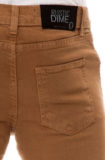 Rustic Dime Pants Skinny Fit in Tobacco Brown