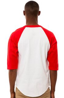 Diamond Supply Co. OG Sign Raglan Tee in Red and White