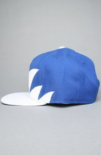 Mitchell & Ness The Baltimore Colts Sharktooth Snapback Hat in White Blue