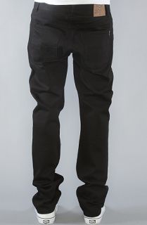 LRG (Lifted Research Group) Core Collection Slim Straight 5 Pocket Twill Pants in Triple Black