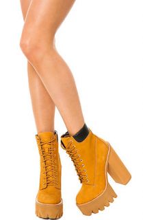 Jeffrey Campbell Boot The HBIC Exclusive in Tan