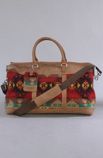 Pendleton The Weekender Duffle Bag in Brown Red Yuma