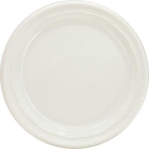DART Plastic Plates, 9 in., White, 500 Per Case DCC 9PWF