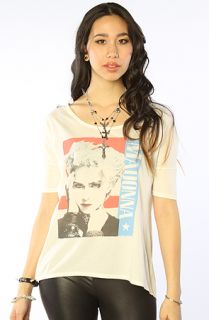 The Junkfood Clothing Tee Madonna Graphic White