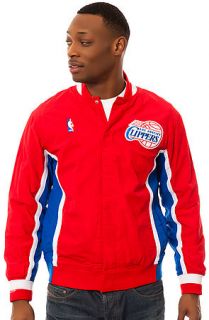 Mitchell & Ness Jacket Los Angeles Clippers Warm Up in Red
