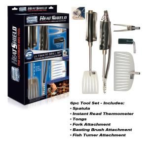 Grill Daddy Heat Shield 6 Piece Ultimate Grill Tool Set GQ55793WB