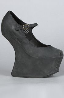 Jeffrey Campbell The Night Walk Shoe in Distressed Black