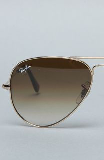 Ray Ban The 55mm Large Aviator Sunglasses in Faded Brown