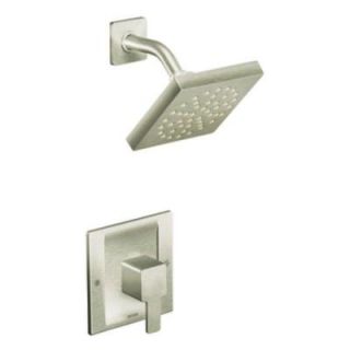 MOEN 90 Degree 1 Handle Posi Temp Shower Faucet Trim Kit in Brushed Nickel (Valve Not Included) TS2712BN