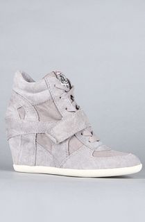 Ash Shoes The Bowie Sneaker in Gray Washed Canvas and Suede