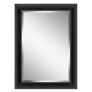 Deco Mirror 46 1/2 in. L x 36 1/2 in. W Contemporary Wall Mirror in Black 6245