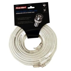 First Alert Shielded 50 ft. RG59 Coax Video and DC Power Cable BNC 50