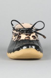 Sperry Top Sider The Cormorant Duck Boot in Black and Leopard