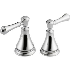 Pair of Cassidy Metal Lever Handles for Bathroom Faucet in Chrome H297