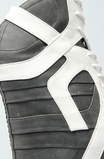 Jeffrey Campbell Sneaker Wedges Lace Ups in Black and Washed White