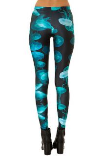 Heaven Can Wait Leggings The Jellyfish in Turquoise