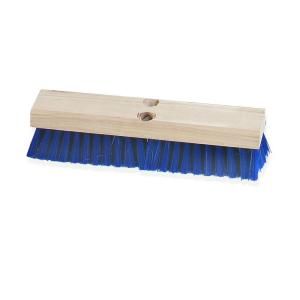 Carlisle 12 in. Floor and Deck Scrub Brush Stiff Polypropylene Bristle in Blue (Case of 12) 3627514