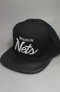 123STRAPBACKS Custom Brooklyn Nets Strapback HatJayZBlackBlack Snakeskin