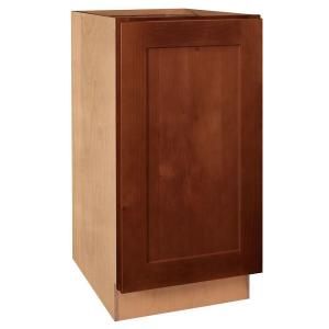 Home Decorators Collection Assembled 12x34.5x24 in. Base Cabinet with Full Height Door in Kingsbridge Cabernet B12FHL KCB