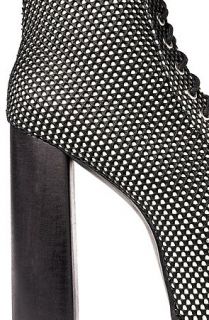 Jeffrey Campbell Shoe The Big Lita in Mesh Glow Black