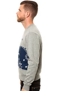 Elwood The Bandana Crewneck Sweatshirt in Heather Gray