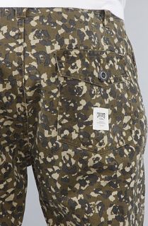 Crooks and Castles The Cabela Shorts in Olive Camo