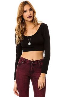 *MKL Collective Cropped Knit Top The Mega in Black
